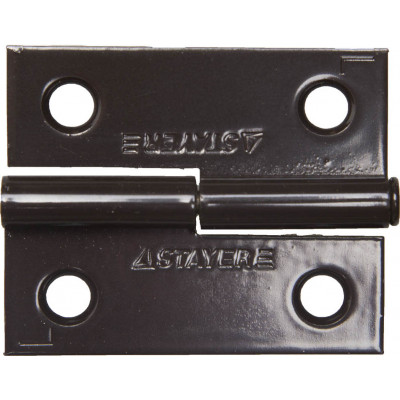 Дверная разъемная петля STAYER левая, 50x43x1.8мм, 1шт, коричневый 37613-50-3L