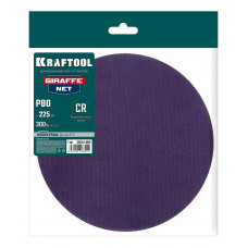 Круг шлифовальный сетчатый KRAFTOOL Giraffe NET (225мм, Р80, 1шт, без отв) 35654-080