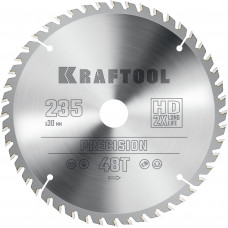 Пильный диск по дереву KRAFTOOL PRECISION 235х30мм;48Т 36952-235-30