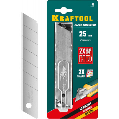 Сегментированные лезвия KRAFTOOL 25мм/5шт 09607-25-S5