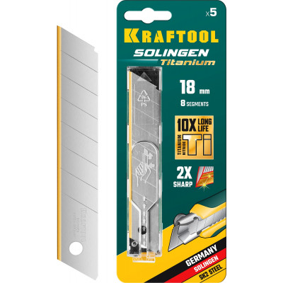 Сегментированные лезвия KRAFTOOL TiN SGT-18 18мм/5шт 09605-TIN-18-S5_z02