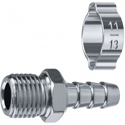 Переходник ЗУБР елочка 8мм - 1/4"M 64924-1/4-08