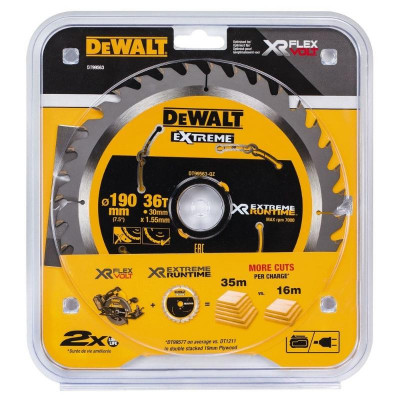 Пильный диск по дереву DeWalt 190x30мм;36T DT99563