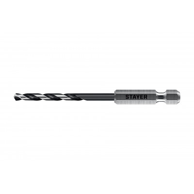 Сверло по металлу STAYER 4.2x98мм, НЕХ 1/4" 29603-4.2