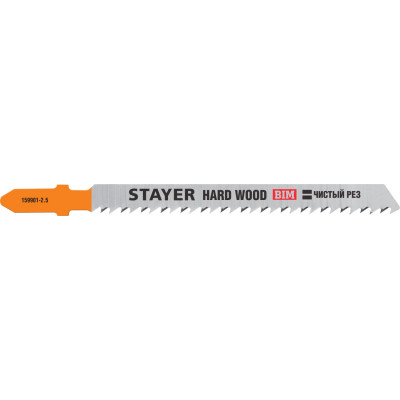 Пилка по дереву STAYER T101BF (шаг 2.5мм, 75мм, 2шт) 159901-2.5_z02