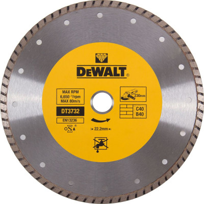 Диск алмазный DeWalt Turbo 230x22.2мм DT3732