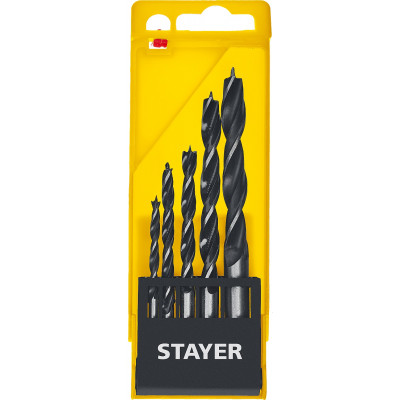 Набор сверл по дереву STAYER (5шт: 4-10мм) 2942-H5_z02
