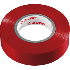 Изолента ЗУБР ЭЛЕКТРИК-20 (ПВХ, 19ммx20м, красная) 1234-3_z02