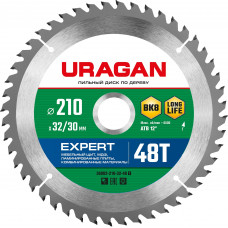 Пильный диск по дереву URAGAN Expert 210х32/30мм;48Т 36802-210-32-48_z01