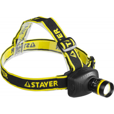 Налобный фонарь STAYER PROLight 3Вт, 3xAAA 56566