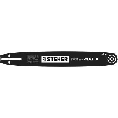 Шина для цепных пил STEHER (шаг 0.325, паз 1.5мм, 40см) 75201-40