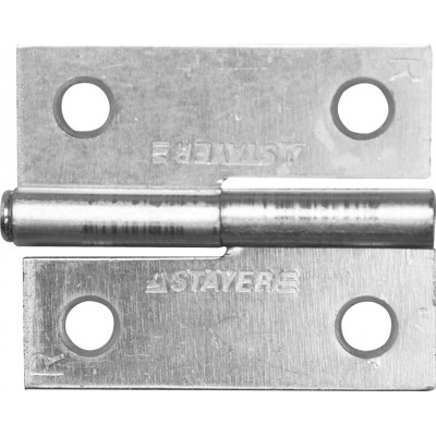 Дверная разъемная петля STAYER правая, 50x43x1.8мм, 1шт, белый цинк 37613-50-1R