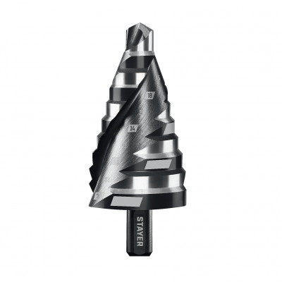 Сверло ступенчатое STAYER Pro-Max 9-36мм, 10 ступеней 29661-9-36-10