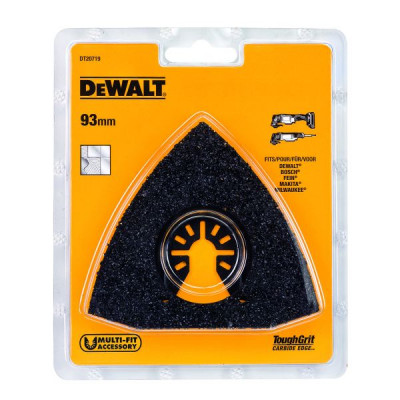 Шлифовальная треугольная насадка DeWalt 93мм DT20719