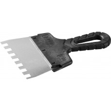 Нержавеющий фасадный шпатель ЗУБР 150мм, зуб 10x10мм 10078-15-10