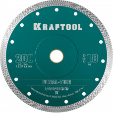 Диск алмазный KRAFTOOL ULTRA-THIN 200x25.4/22.2х1.8мм 36685-200