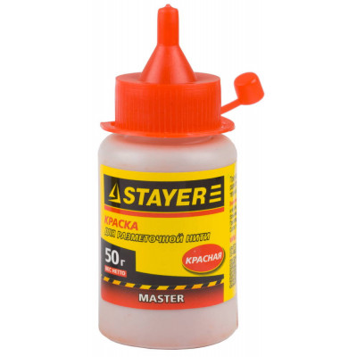 Краска для малярных разметочных шнуров STAYER 50г, красная 0640-2_z01