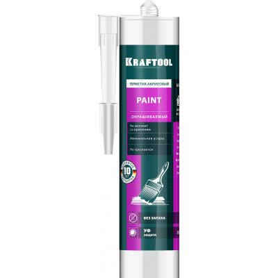 Акриловый герметик KRAFTOOL PAINT белый, 300мл 41251-0