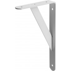 Усиленный уголок-кронштейн STAYER 250х150х30х4мм, белый 37420-1