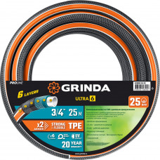 Поливочный шланг шестислойный GRINDA (3/4"; 25м) 429009-3/4-25