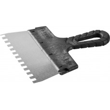 Нержавеющий фасадный шпатель ЗУБР 200мм, зуб 8x8мм 10078-20-08