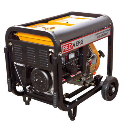 Дизельный генератор REDVERG 7000Вт RD-D7000E