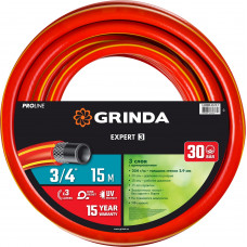 Поливочный шланг трехслойный GRINDA (3/4"; 15м) 8-429005-3/4-15_z02