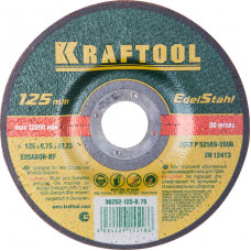 Круг отрезной по нержавеющей стали KRAFTOOL 125x0.75x22.2мм 36252-125-0.75