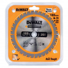Пильный диск по дереву DeWalt 165х20мм;36T DT1950