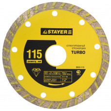 Диск алмазный STAYER TURBO 105Х22.2мм 3662-105