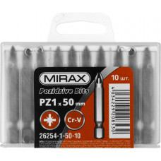 Биты MIRAX PZ1, 50мм, 10шт 26254-1-50-10