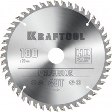 Пильный диск по дереву KRAFTOOL PRECISSION 180х20мм;48Т 36952-180-20