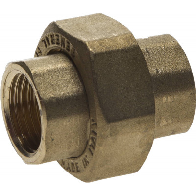 Соединитель с накидной гайкой GENERAL FITTINGS 1/2", гайка-гайка 51037-G/G-1/2