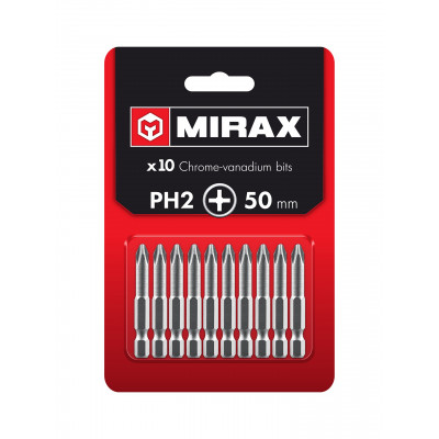 Биты MIRAX PH2, 50мм, 10шт 26271-2-50-10
