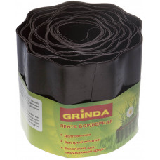 Бордюрная лента GRINDA 15смx9м, коричневая 422247-15