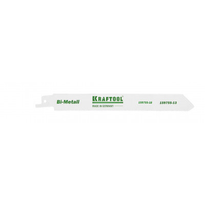 Полотно для сабельной пилы по металлу KRAFTOOL 130мм, шаг 1.4мм 159755-13