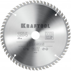 Пильный диск по дереву KRAFTOOL PRECISION 254х30мм;60Т 36952-254-30