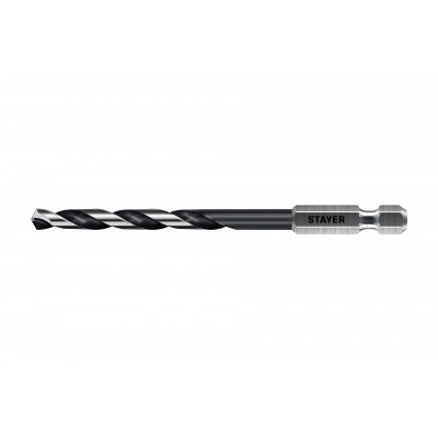 Сверло по металлу STAYER 5.0x109мм, НЕХ 1/4" 29603-5