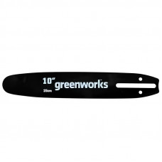Шина для цепных пил Greenworks (шаг 1/4, паз 1.3мм, 25см) 2949207