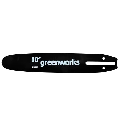 Шина для цепных пил Greenworks (шаг 1/4, паз 1.3мм, 25см) 2949207