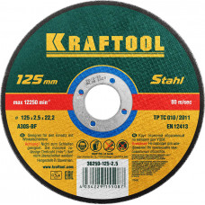 Круг отрезной по металлу KRAFTOOL 125x2.5x22.2мм 36250-125-2.5