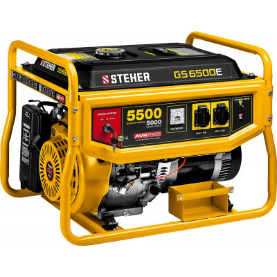 Бензиновый генератор STEHER 5500Вт GS-6500E