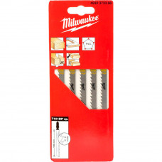 Пилка для лобзика Milwaukee T101DP (шаг 4мм, 105мм, 5шт) 4932373388