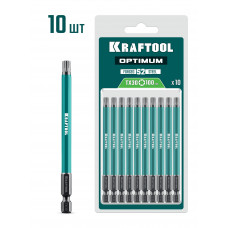 Биты KRAFTOOL TX30, 100мм, 10шт 26126-30-100-S10