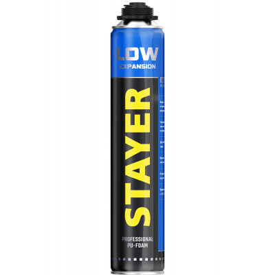 Монтажная пена STAYER LOW EXPANSION пистолетная, 800мл 41136