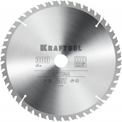 Пильный диск по дереву KRAFTOOL Optima 300x32 мм;48Т 36951-300-32